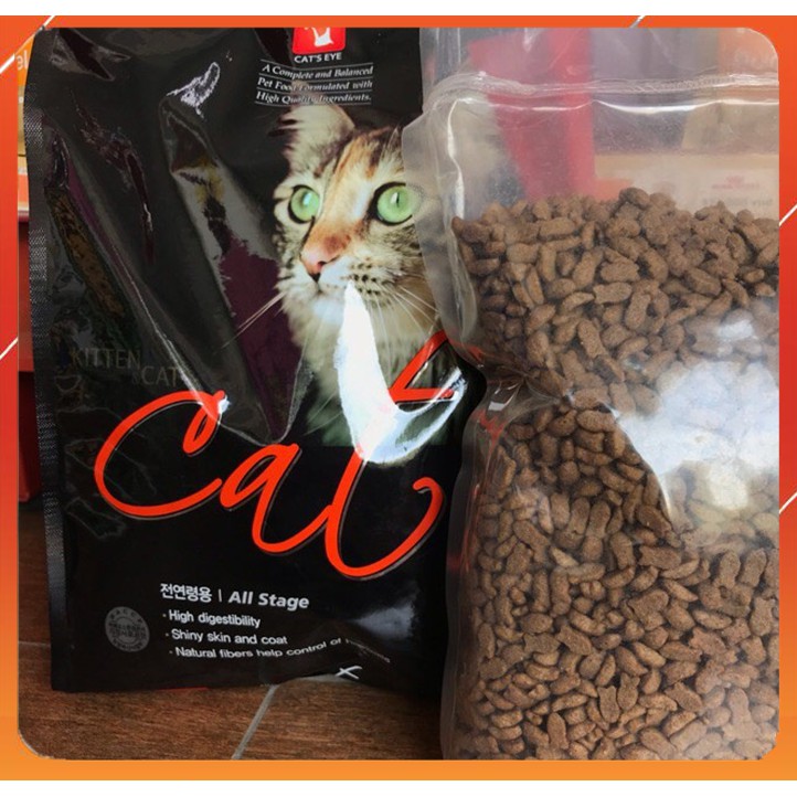 Thức ăn hạt cho mèo Catsrang, Cat's Eye, Wonder Cat túi zip bạc 1kg giá rẻ tiện lợi tiết kiệm
