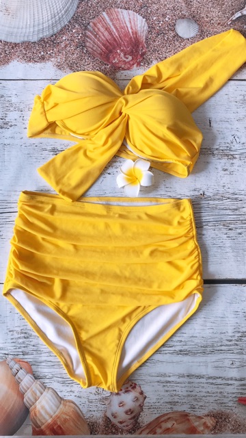 Bikini đồ bơi dây choàng vai cup ngang nâng ngực