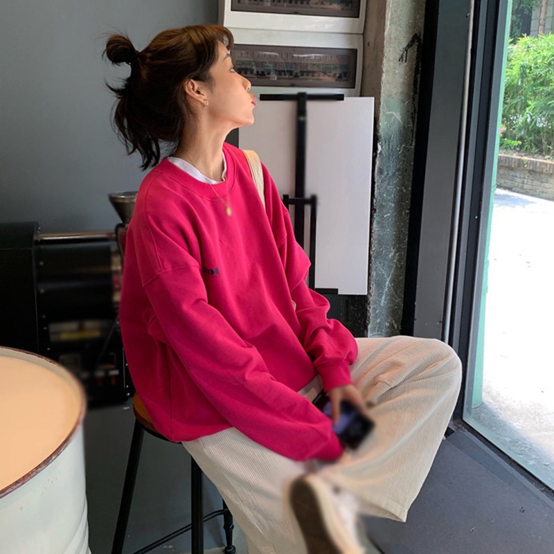 Áo thun nữ tay dài in chữ thời trang trẻ trung