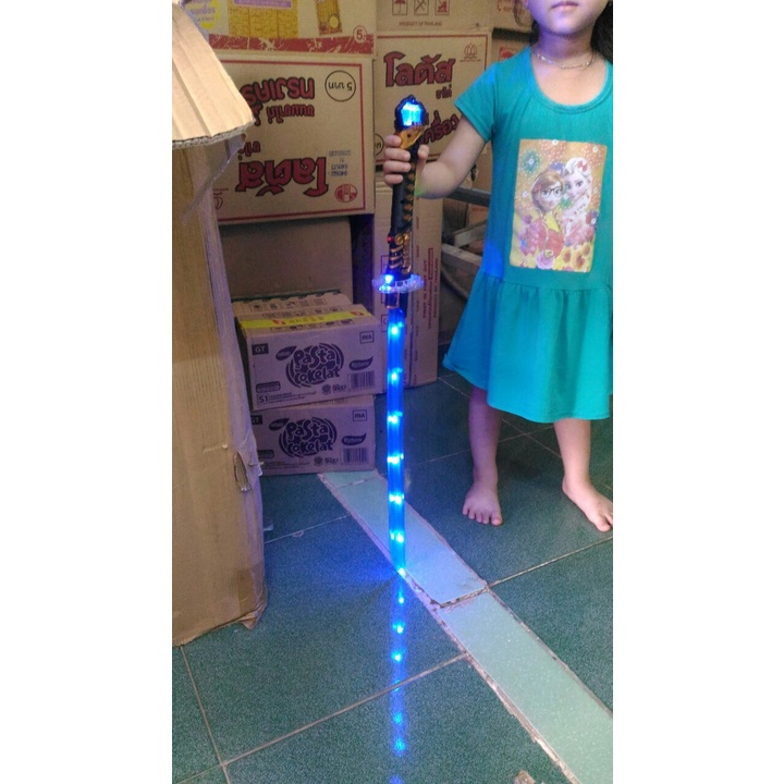 Kiếm Phát Sáng KATANA ,76Cm ,108Cm- Đồ Chơi Bằng Nhựa Có Đèn và Âm Thanh Tặng kèm Pin