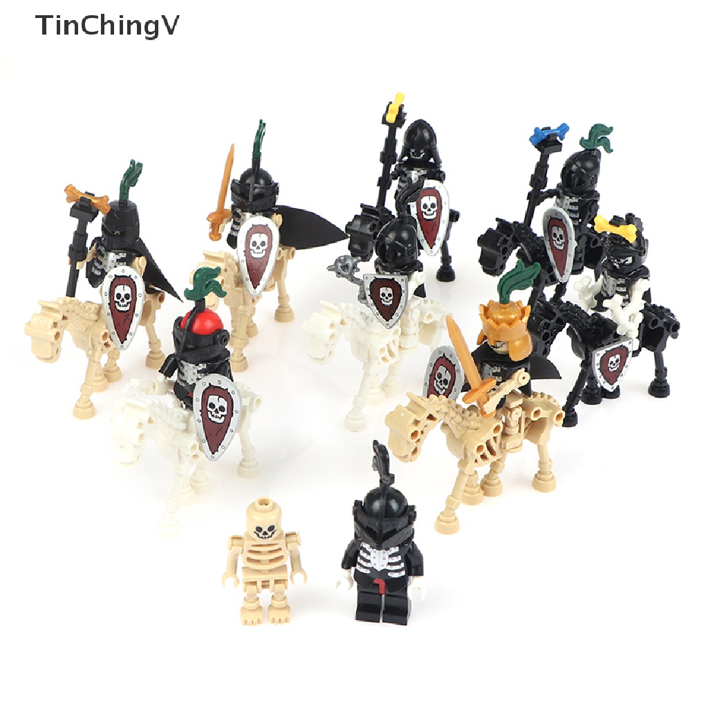 Bộ Đồ Chơi Lắp Ráp Mô Hình Hiệp Sĩ Xương Ngựa Halloween