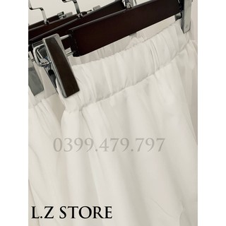 Chân váy nữ trắng xòe