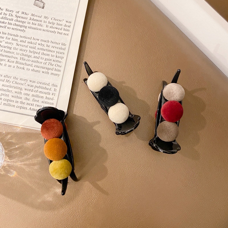 Kẹp tóc càng cua 3 răng đính bông xinh xắn cho nữ YOS