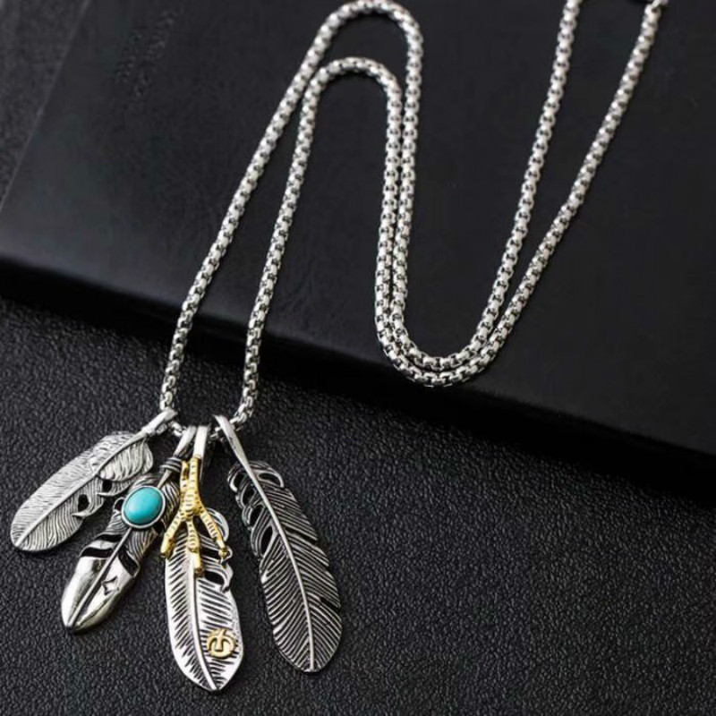 Dây chuyền mặt hình lông vũ thời trang