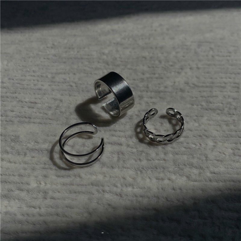 Nhẫn Hở Phong Cách Hip Hop Retro