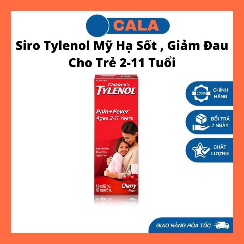 Siro Tylenol Mỹ Cho Bé 2-11 Tuổi