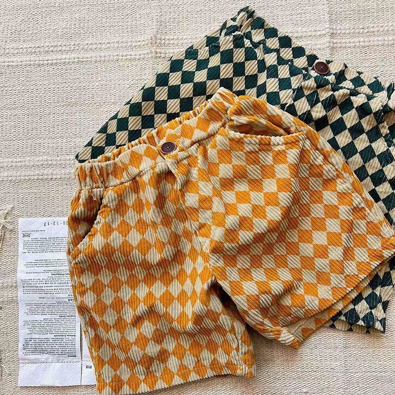 Quần Short Cotton Dáng Rộng Thoải Mái Phong Cách Hàn Quốc Cho Bé Trai / Gái