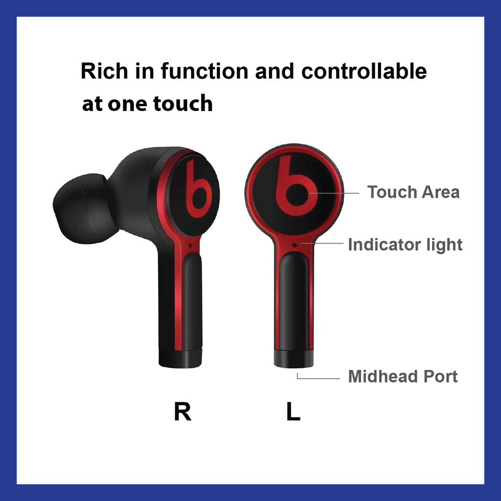 Tai Nghe Nhét Tai Bluetooth Không Dây 4d Beats Q7 Mixr Tws