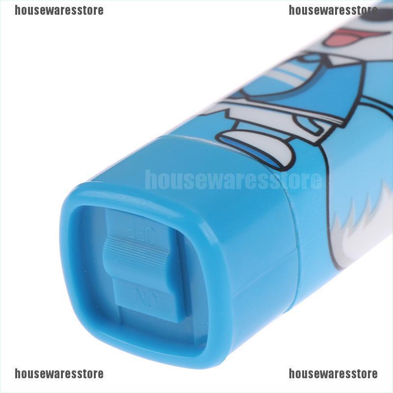 Bộ Bàn Chải Đánh Răng Điện Siêu Âm In Họa Tiết Hoạt Hình Dễ Thương