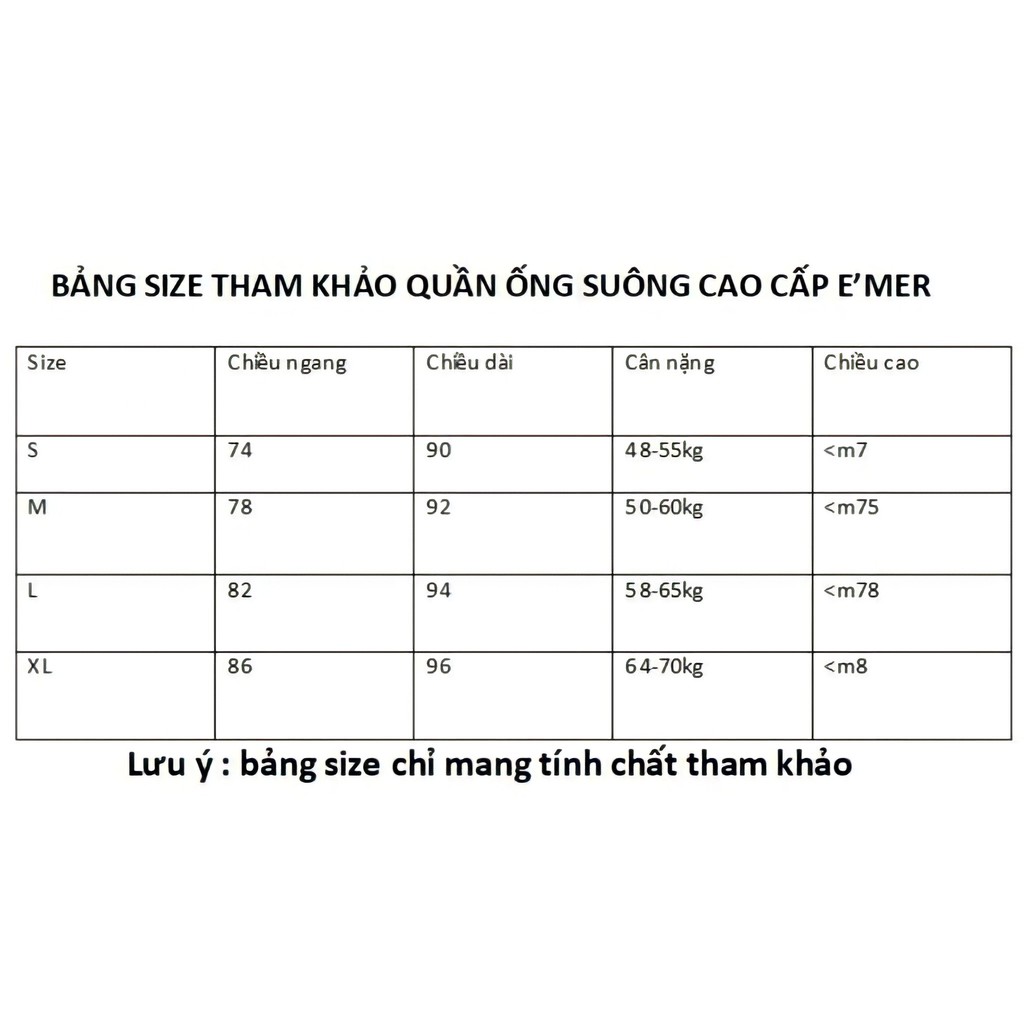 Quần Suông Ống Rộng Nam Vải Cao Cấp E'mer , Quần Đen Ống Suông Unisex Form Rộng Phong Cách Hàn Quốc | BigBuy360 - bigbuy360.vn