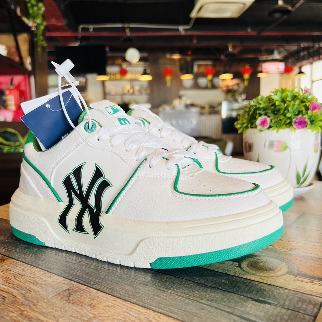 Mlb Chunky Bản Độn Đế 2 Phiên Bản Xanh Và Đen Ngầu Lòi Đế Cao 5 Cm