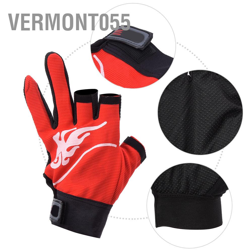 Vermont055 Neoprene Breathable Comfortable Non slip 3 Fingerless Sports Fishing Protective Gloves Outdoor Equipment