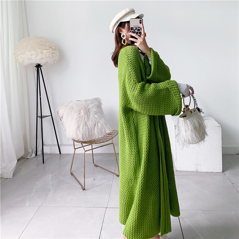 Áo Khoác Cardigan Dệt Kim Dáng Rộng Dài Cỡ Lớn Thiết Kế Thoải Mái Dành Cho Nữ | BigBuy360 - bigbuy360.vn