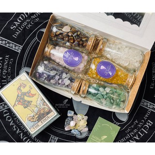 Set 6 hủ Đá Thanh Tẩy Tarot và Xua Đuổi Năng Lượng Xấu - Shop Natural Soul