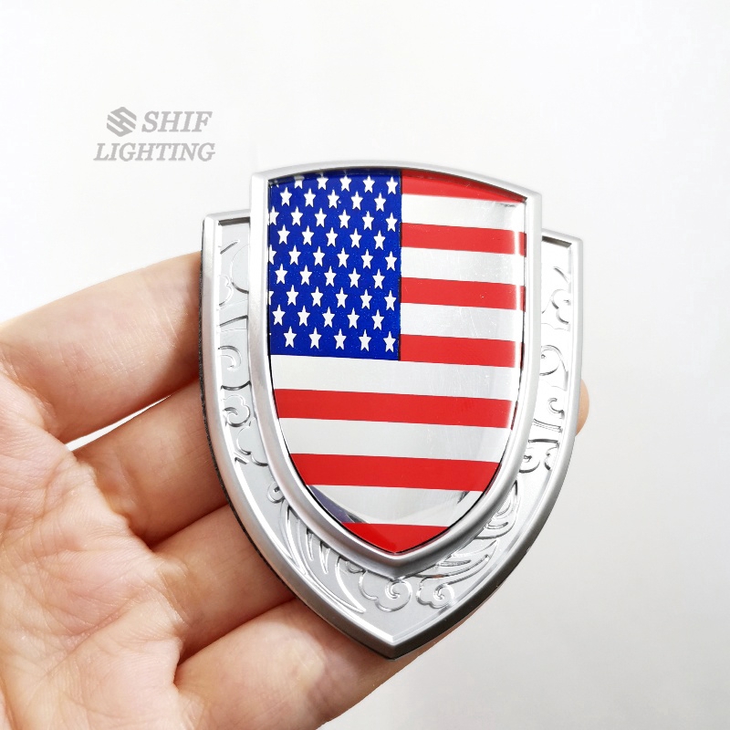 Miếng Dán Trang Trí Hình Lá Cờ Usa