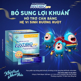 TPBVSK Antibio Pro giảm triệu chứng của rối loạn tiêu hóa túi 10 gói