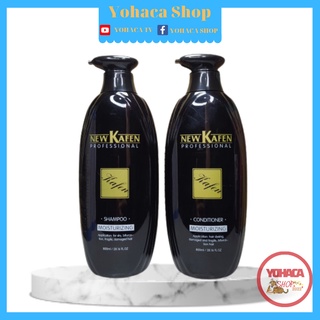 Bộ Dầu Gội Xả NEW Kafen mẫu mới màu đen 800ml