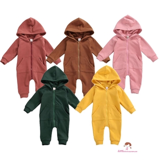 Jumpsuit Tay Dài Phối Khóa Kéo Cho Bé 7-0 - 24 Tháng Tuổi