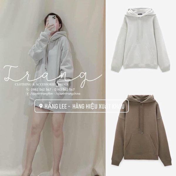 (SẴN) ÁO HOODIE NỈ Z.R SIÊU XINH