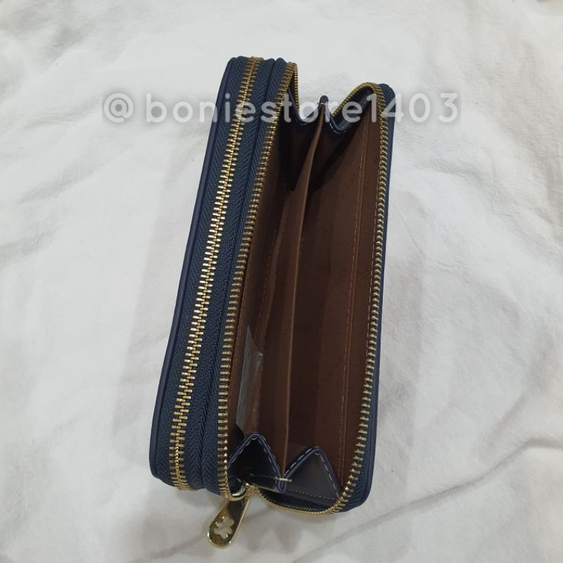 Ví Nữ Dài Nhiều Ngăn Đựng Tiền Đựng Điện Thoại Có Khóa Kéo In Hình Gấu Dễ Thương