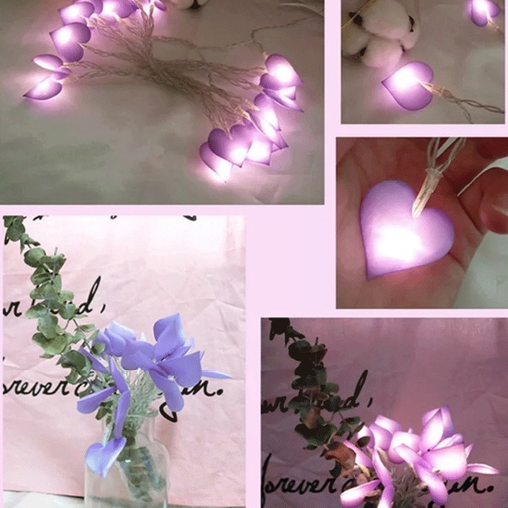 [ 1.5/3M Christmas LED Love Heart String Lights Decoration for Home Room Xmas Valentines Day Festival Party ]