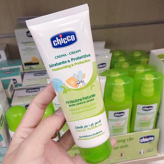 Kem bôi xua muỗi cho bé Chicco 100ml, kem đuổi muỗi đa năng an toàn cho trẻ - Monnie Kids