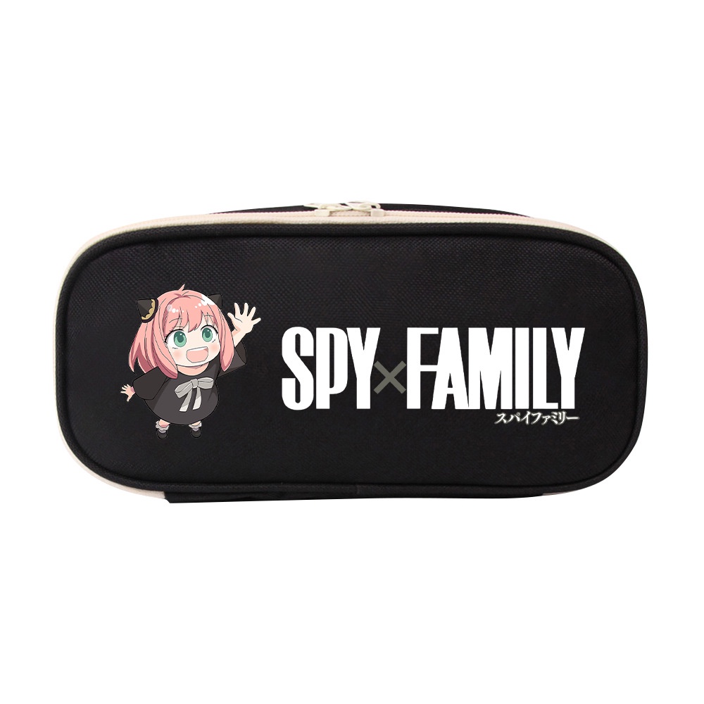 Túi Đựng Bút Vải Canvas Đa Năng In Hoạt Hình Spyxfamily Anya Forger Dễ Thương Cho Bé