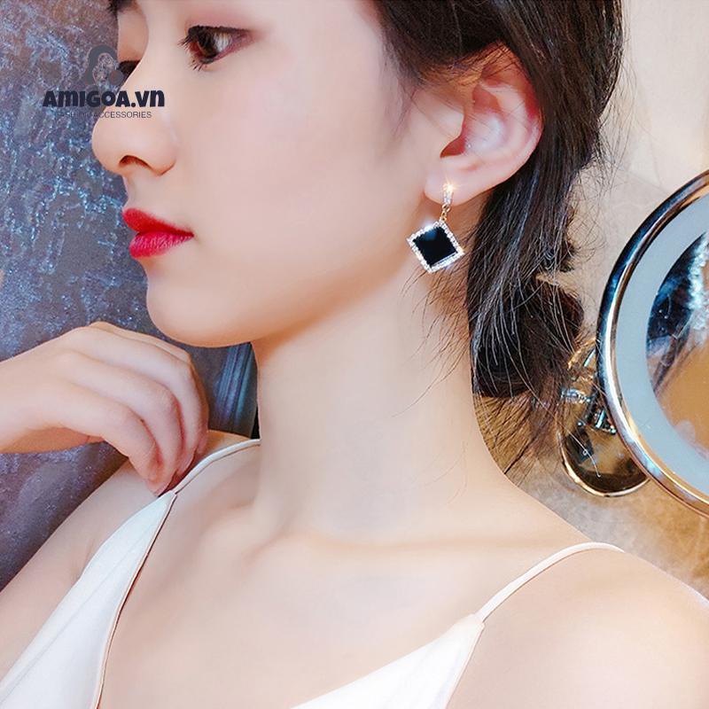 ✨✨Bông Tai Bạc 925 Họa Tiết Hình Học Thời Trang Cá Tính Cho Nữ