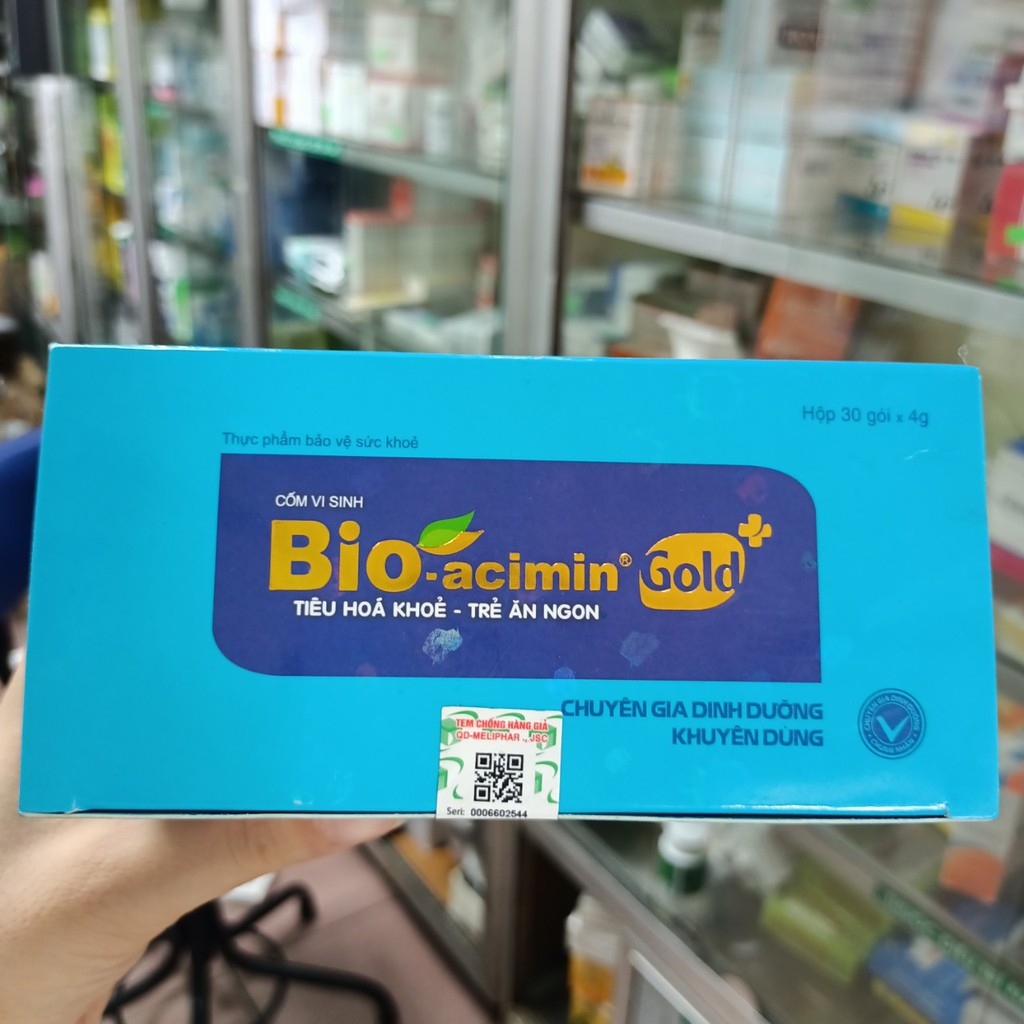Bio-acimin Gold hộp 30 gói tiêu hóa khỏe- trẻ ăn ngon