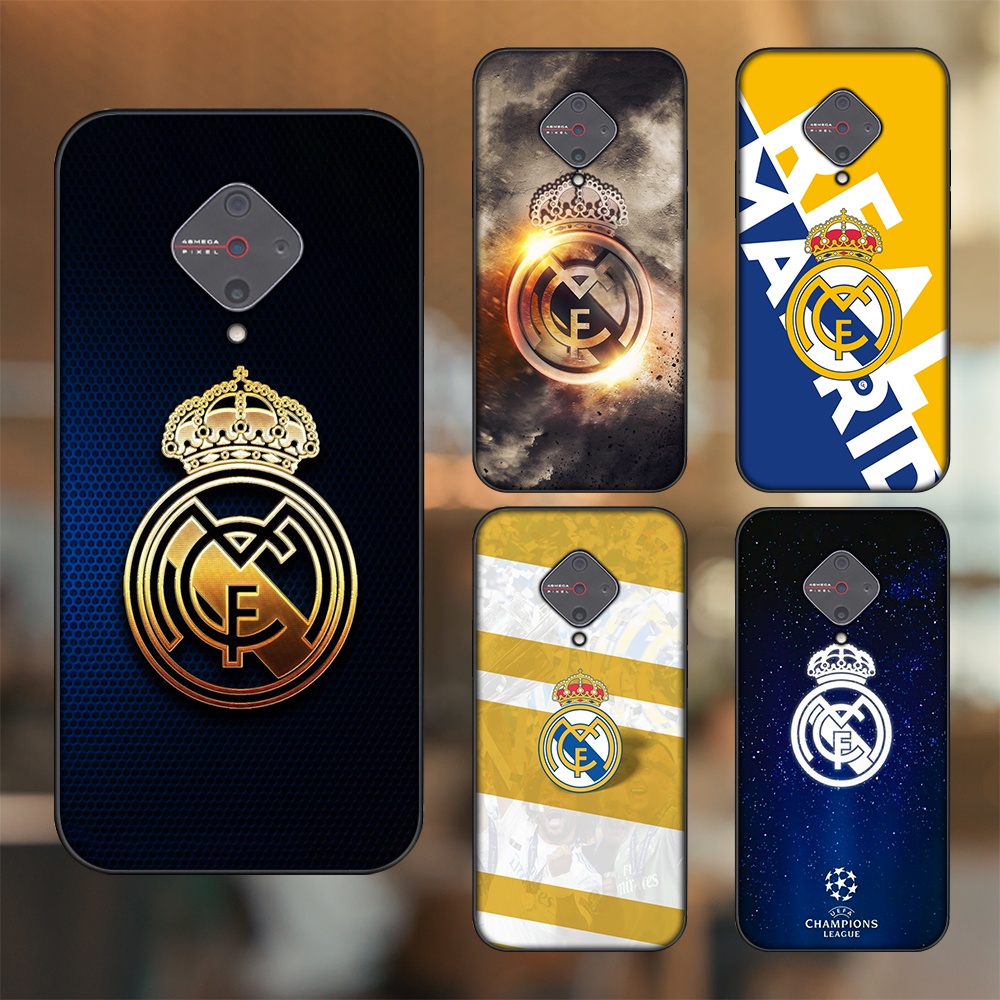 Ốp lưng Vivo S1 Pro viền đen in hình Real Madrid