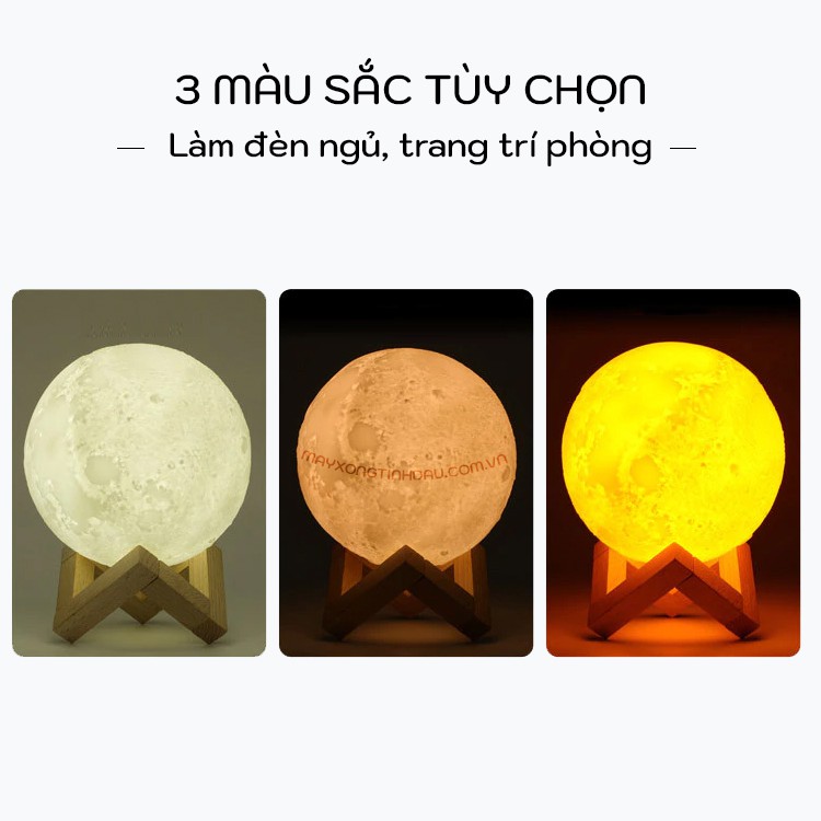 Máy tạo độ ẩm phun sương mặt trăng 3D 2022