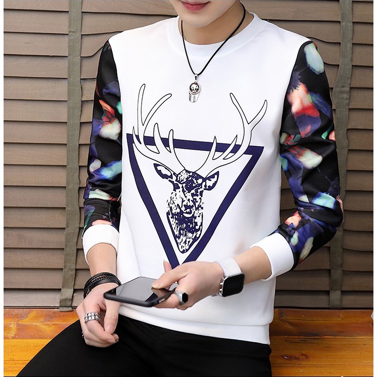 Áo thun dài tay thu đông nam Quảng Châu cao cấp