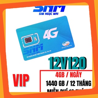 HÀNG CHẤT LƯỢNG (FREE 12T) Sim 4G Viettel V120 full 16 Tháng – 4GB/NGÀY – 1440GB / NĂM – Miễn Phí HÀNG CHẤT LƯỢNG