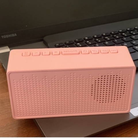 Loa Bluetooth không dây có đồng hồ báo thức, Âm Thanh to và bass êm kết nối điện thoại LapTop