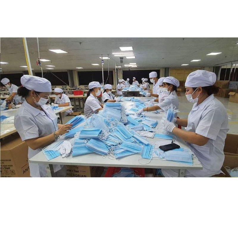 Khẩu Trang Y Tế 4 Lớp 1 Thùng 50 Hộp - Kháng Khuẩn (Hàng công ty, đầy đủ phiếu xuất kho, hóa đơn )