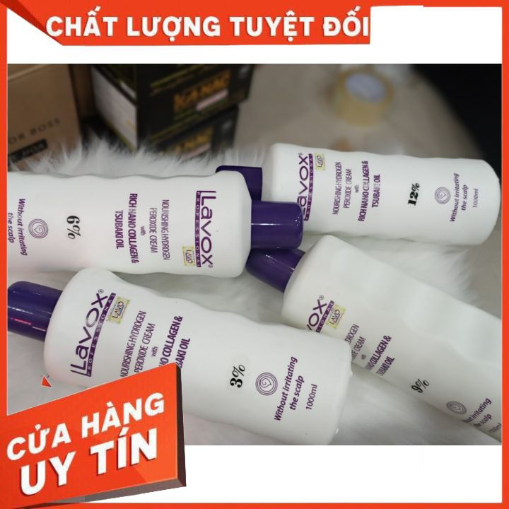 OXY KHÔNG RÁT LAVOX TÍM COLLAGEN 1000ML FREESHIP  hỗ trợ nhuộm bảo vệ tác hại của thuốc nhuộm THƠM , giúp tóc mềm mượt