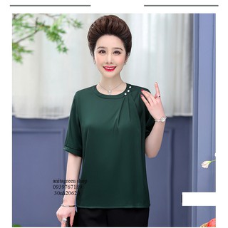 tk2-0620-ÁO KIỂU TRUNG NIÊN NÚT CHUỖI