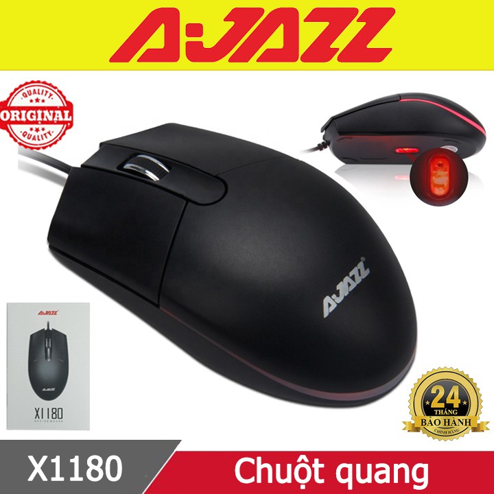 Chuột AJAZZ X1180 có dây giá rẻ chính hãng♥️Freeship♥️Chuột văn phòng giá rẻ Ajazz X1180