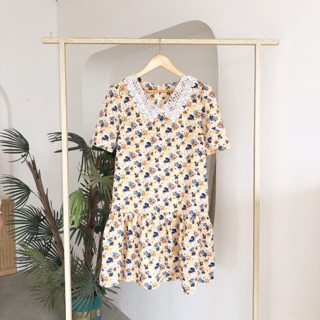 Váy hoa cổ sen đuôi cá( giá sale)