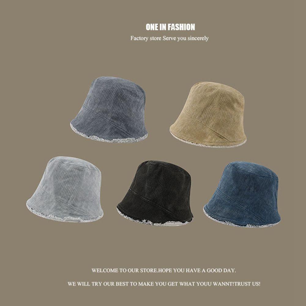 Nón Tai Bèo Cao Bồi Lấp Lánh Viền Raw Màu Xanh Dương Nhỏ Gọn Phong Cách Hàn Quốc Cho Nữ