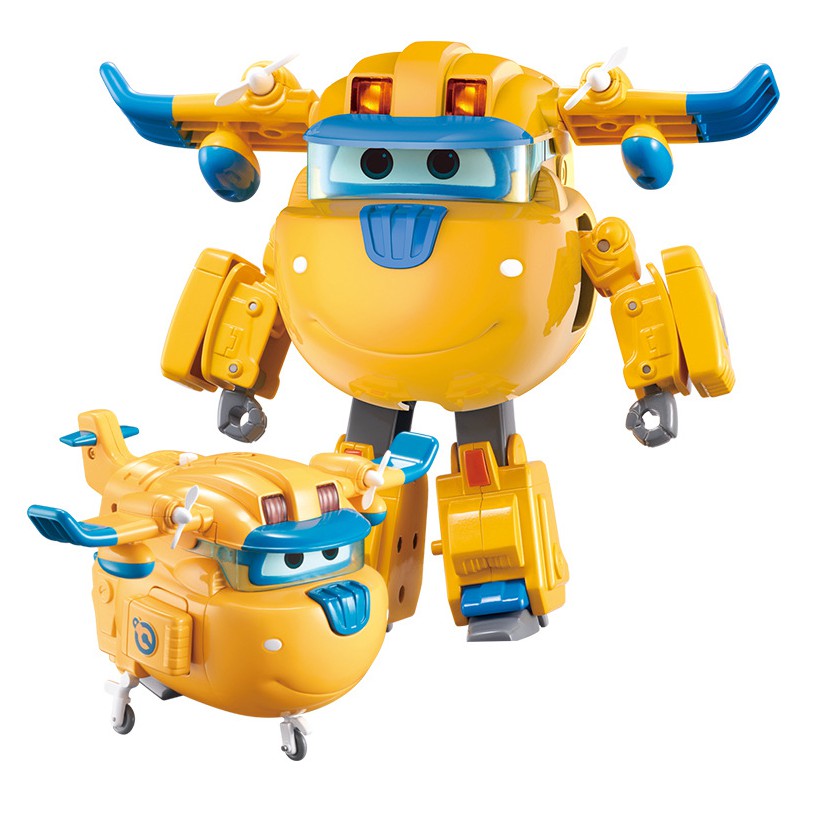 Đội bay siêu đẳng super wings robot Donnie Siêu Cấp Robot biến hình cỡ lớn có đèn và âm thanh