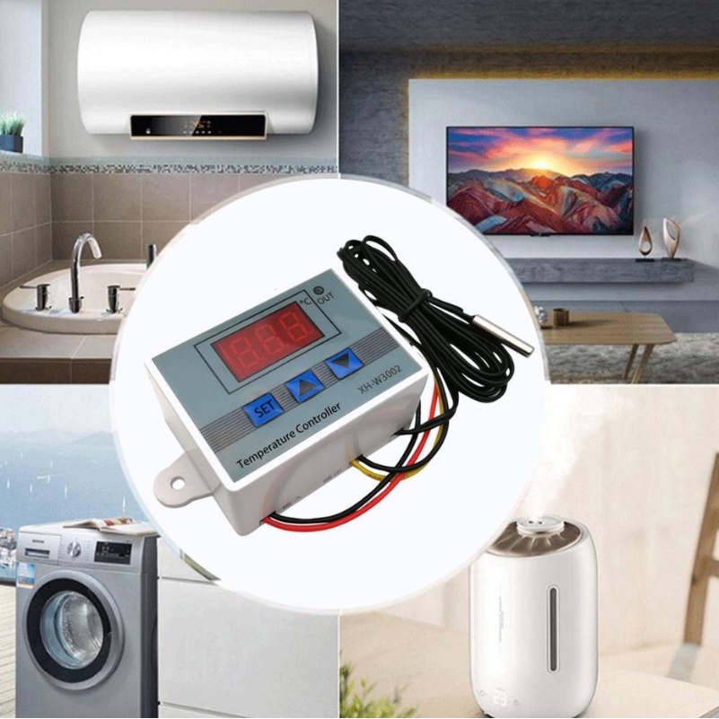 Đồng Hồ đo Nhiệt độ Kỹ Thuật Số Cho Máy Tính XH-W3002 DC 12V / 24V Với đầu Dò