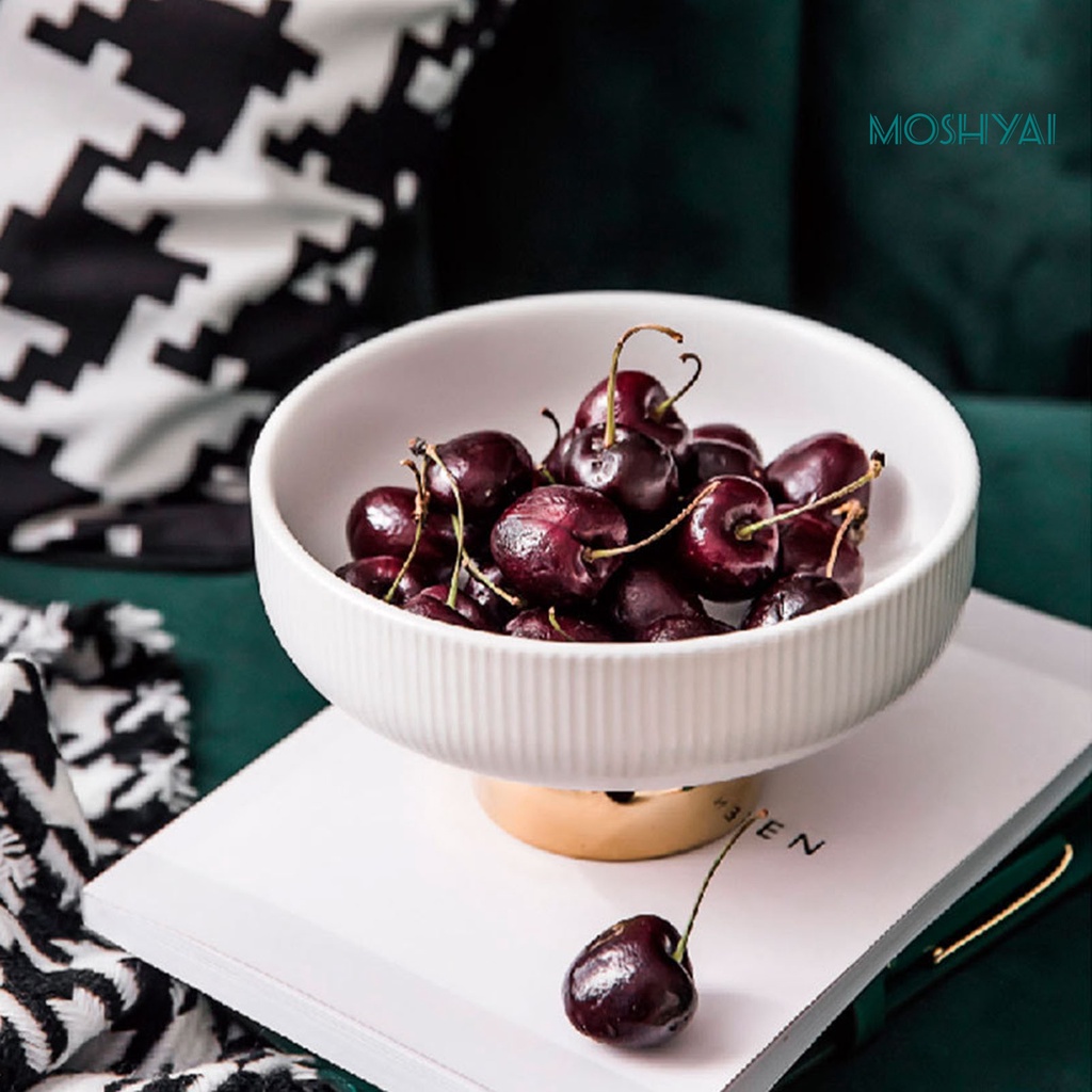 Khay Đựng Trái Cây Bằng Gốm Đa Năng Phong Cách Bắc Âu