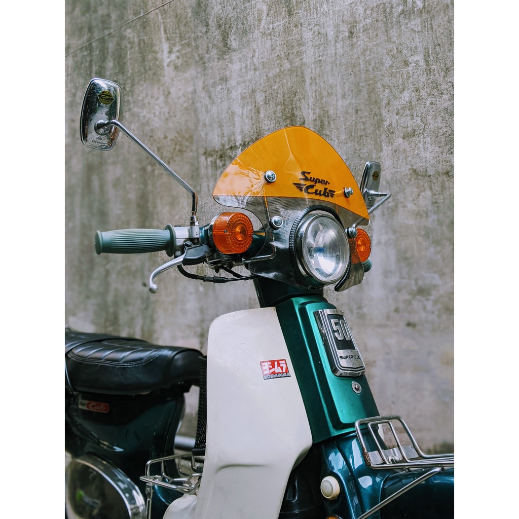 Kính chắn gió xe cub đèn tròn Mikasa