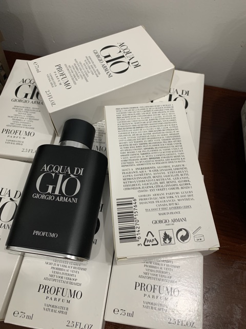 [FreeShip] Nước hoa nam Acqua di Gio Profumo tester 75ml  (giò đen parfume)