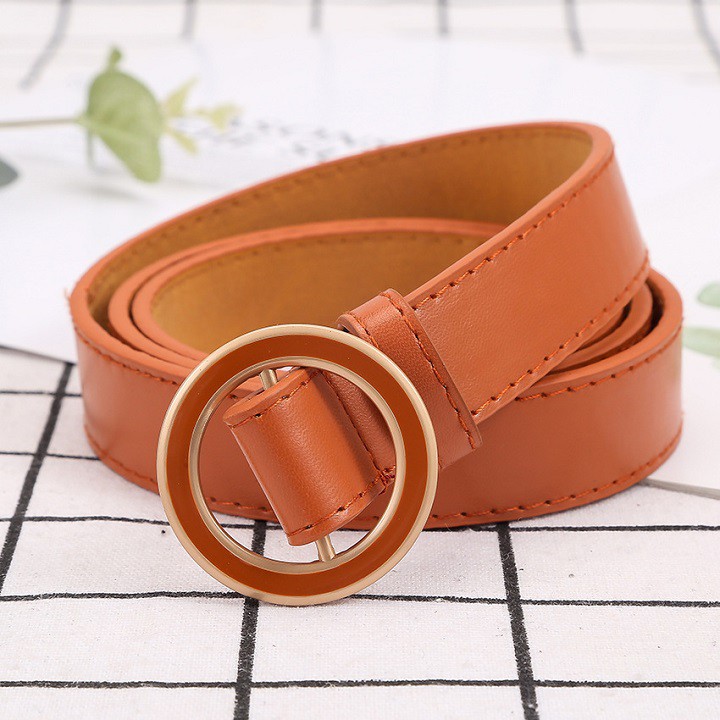 Thắt lưng nữ xinh MẶT TRÒN 2.5cm