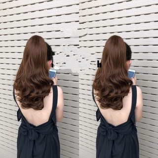 Tóc giả nữ ngoặm xoăn kiểu Hàn đẹp xuất sắc, chất tơ cao cấp 40cm