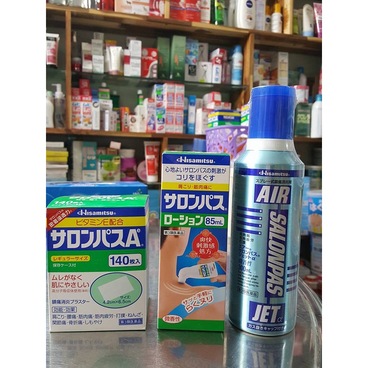 Lăn vai gáy HISAMITSU 85ml (60/th) Chai Lăn Xoa Bóp Vai Gáy Salonpas Hisamitsu Nhật Bản