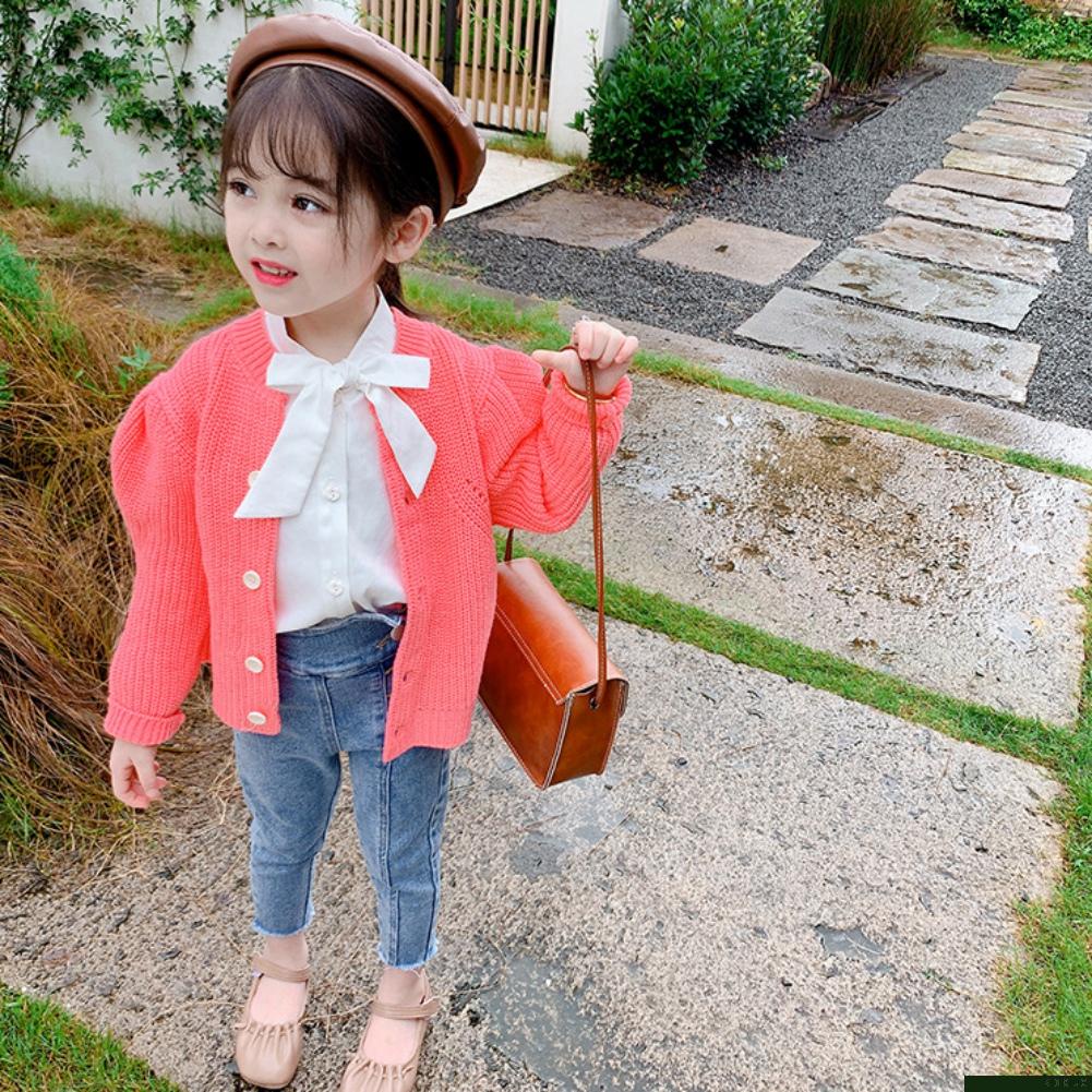 Quần legging jean lưng cao co giãn phong cách Hàn Quốc thời trang xuân thu cho bé gái