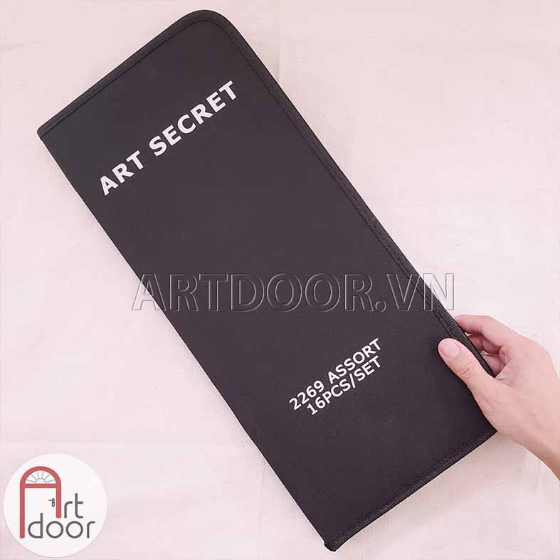 [ARTDOOR] Bộ Cọ vẽ Acrylic ART SECRET 2269 lông Lợn 16 cây (kèm túi)